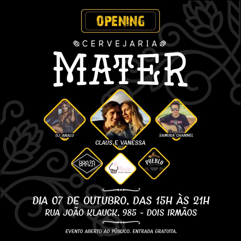 Cervejaria Mater faz inauguração neste sábado